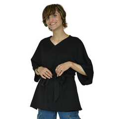 Women’s Recovery Wrap Tie Top with Hidden Pockets