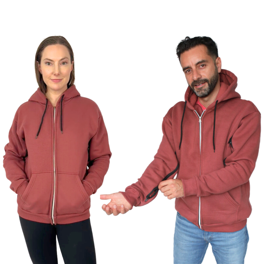 Healing Hoodie with Arm Openings Pink 2