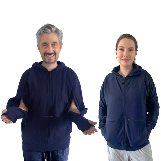 Lightweight Arm Access Hoodie Navy 2