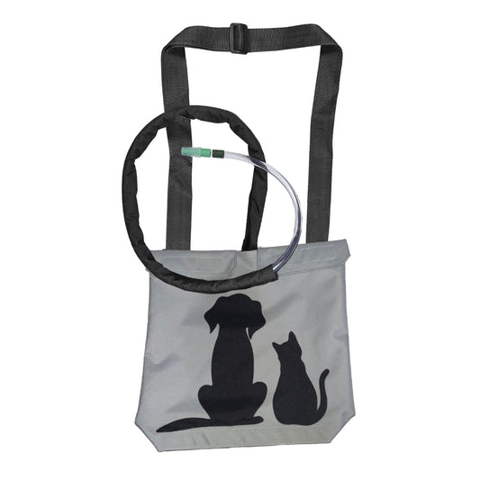 Urine Drainage Bag Holder with Catheter Pipe Cover and Adjustable Strap