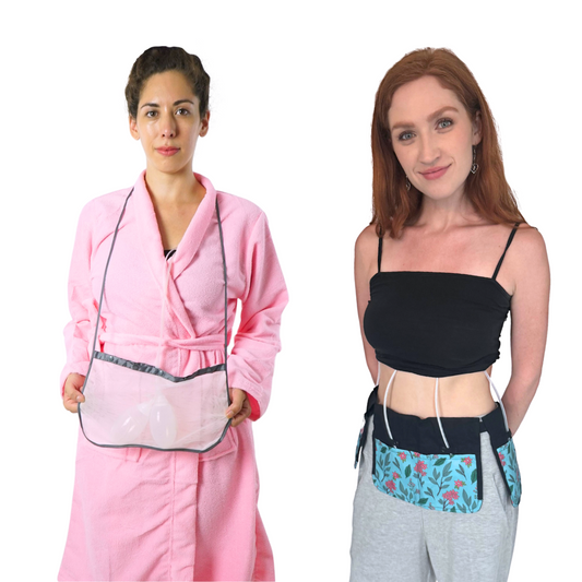 Mastectomy & Post Surgery Drain Carrier Belt with Elastic Buckle & Shower Holder (Two Pack)