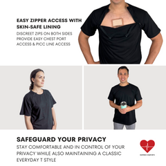 Unisex Port Access Shirt – Half Sleeve Black 2