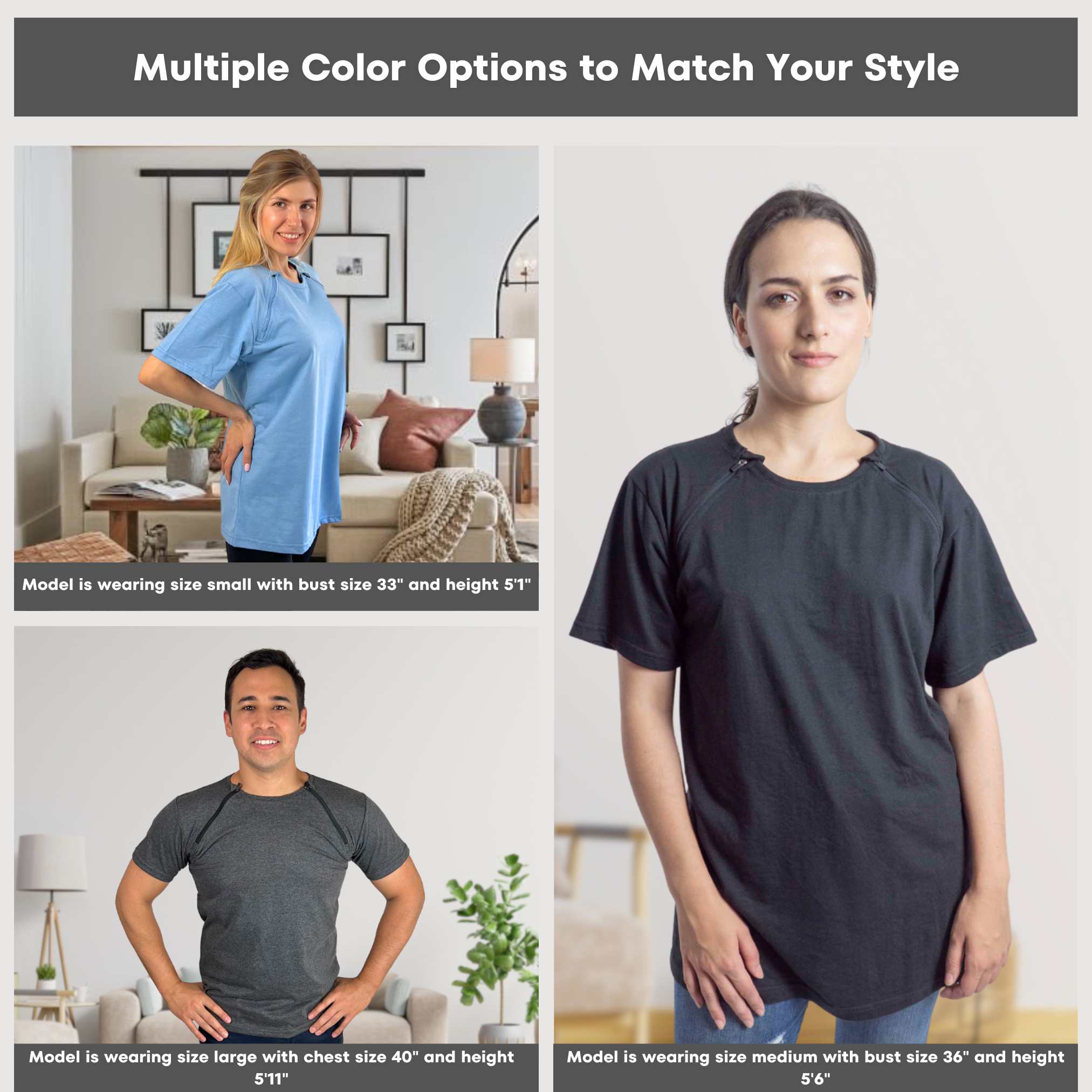 Unisex Port Access Shirt – Half Sleeve Charcoal 3