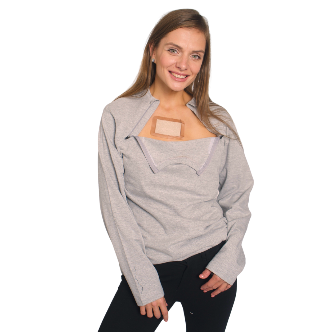 Unisex Port Access Shirt – Long Sleeve Grey 4