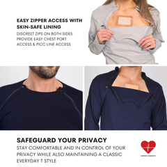 Unisex Port Access Shirt – Long Sleeve Navy 2