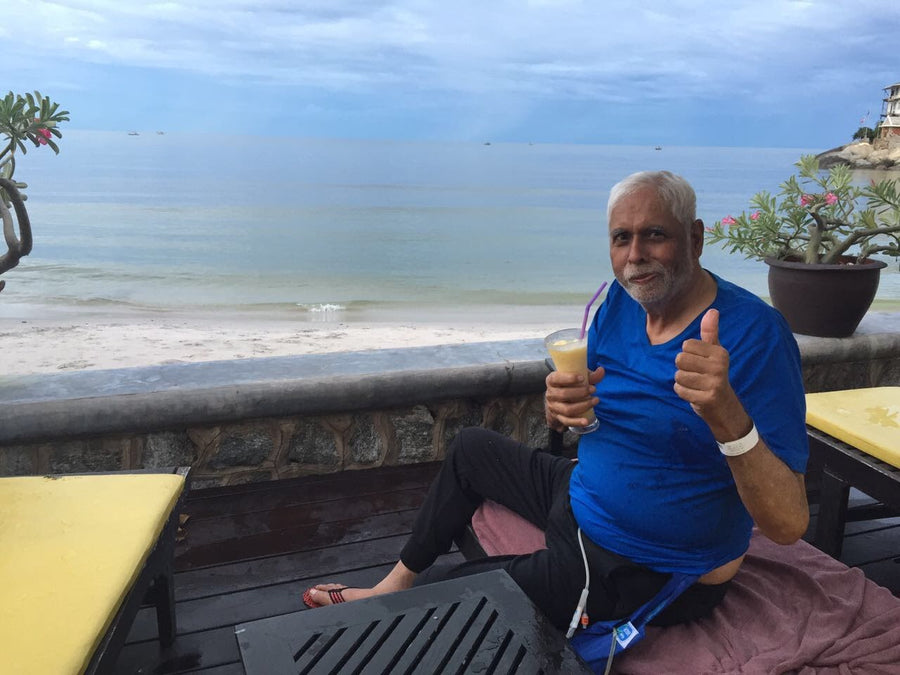 My father, after his stroke.