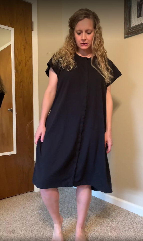 Delivery in something that's yours, not a hospital gown