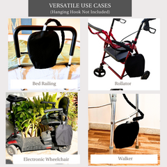 Urine Catheter Bag Sleeve with Snap on Pipe Cover