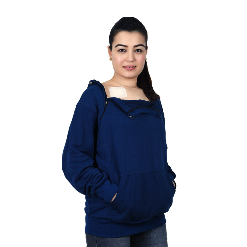 A hoodie that stays on