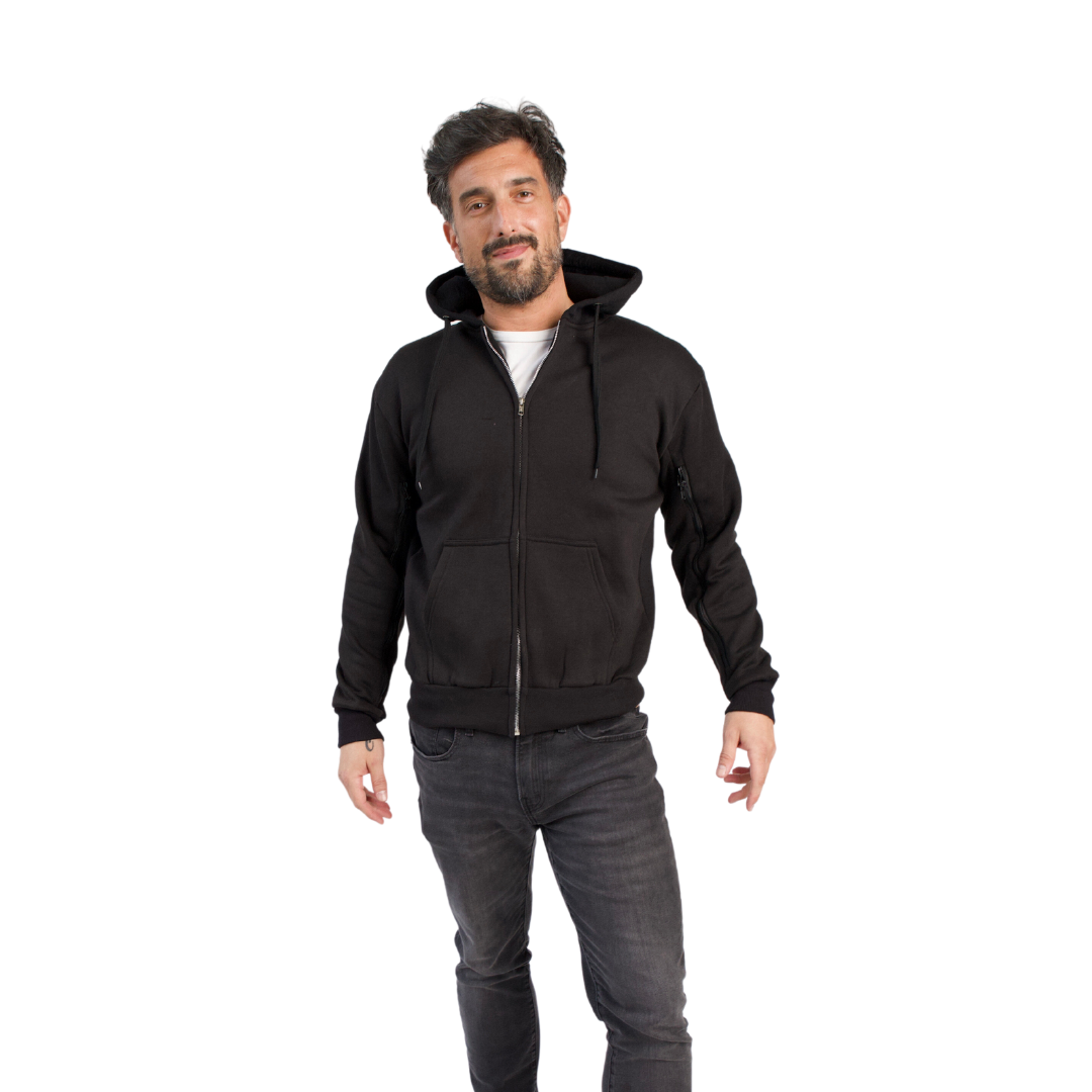 Healing Hoodie with Arm Openings Black 2