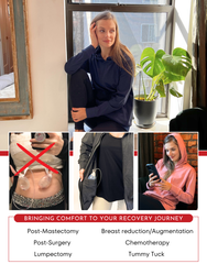 Mastectomy Recovery Hooded Sweatshirt - Full Sleeve