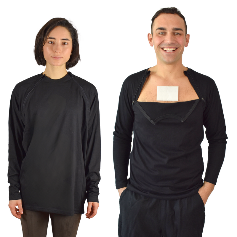 Dual chest zippers