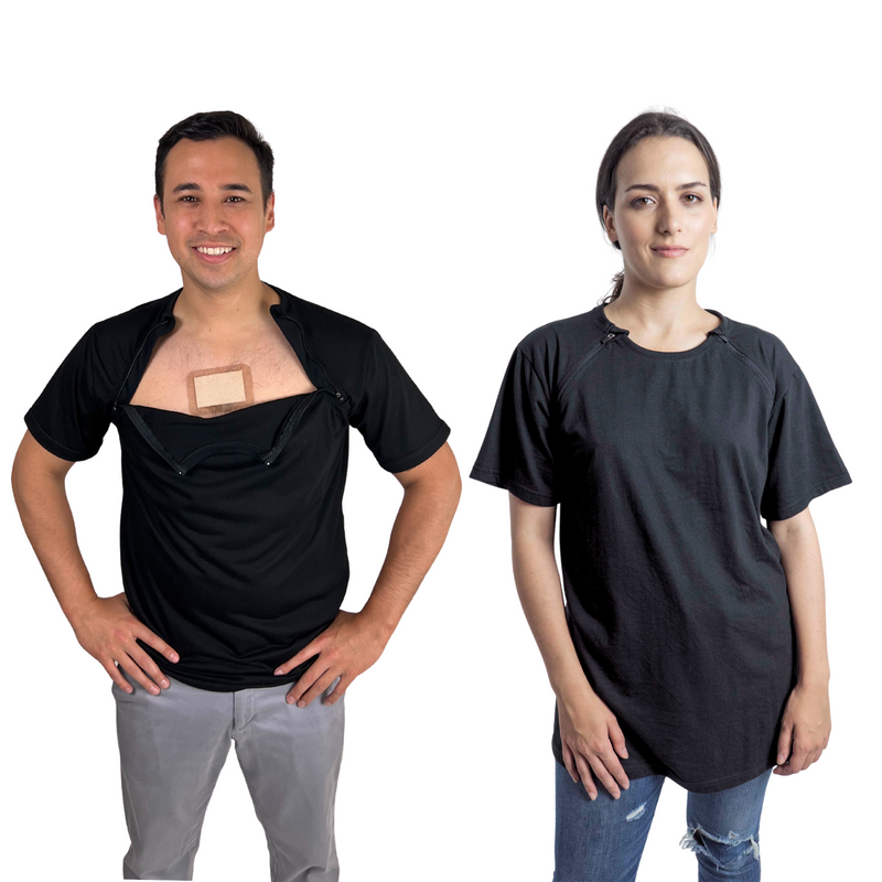 Dual chest zippers