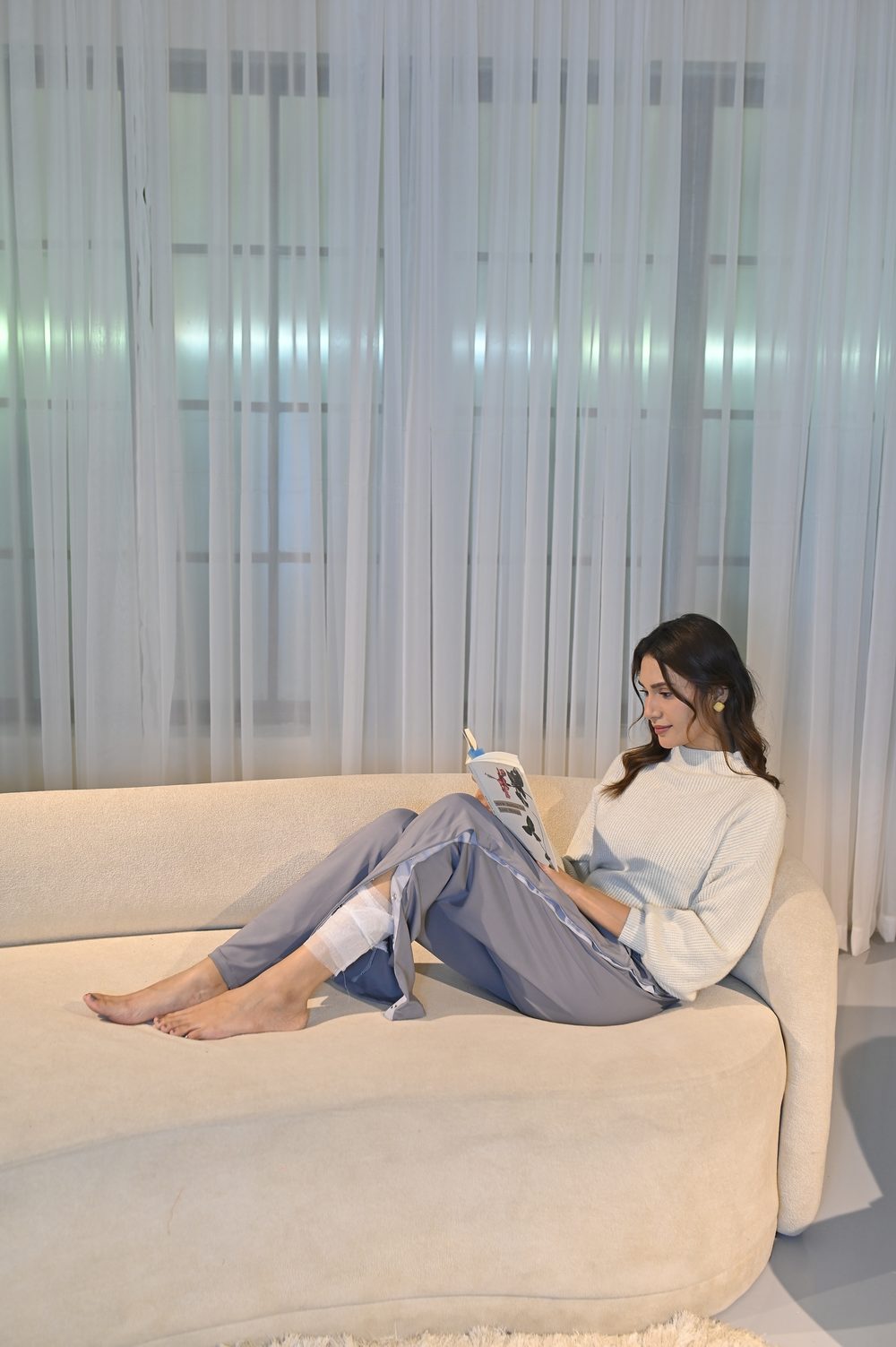 Apparel designed for treatment and recovery.